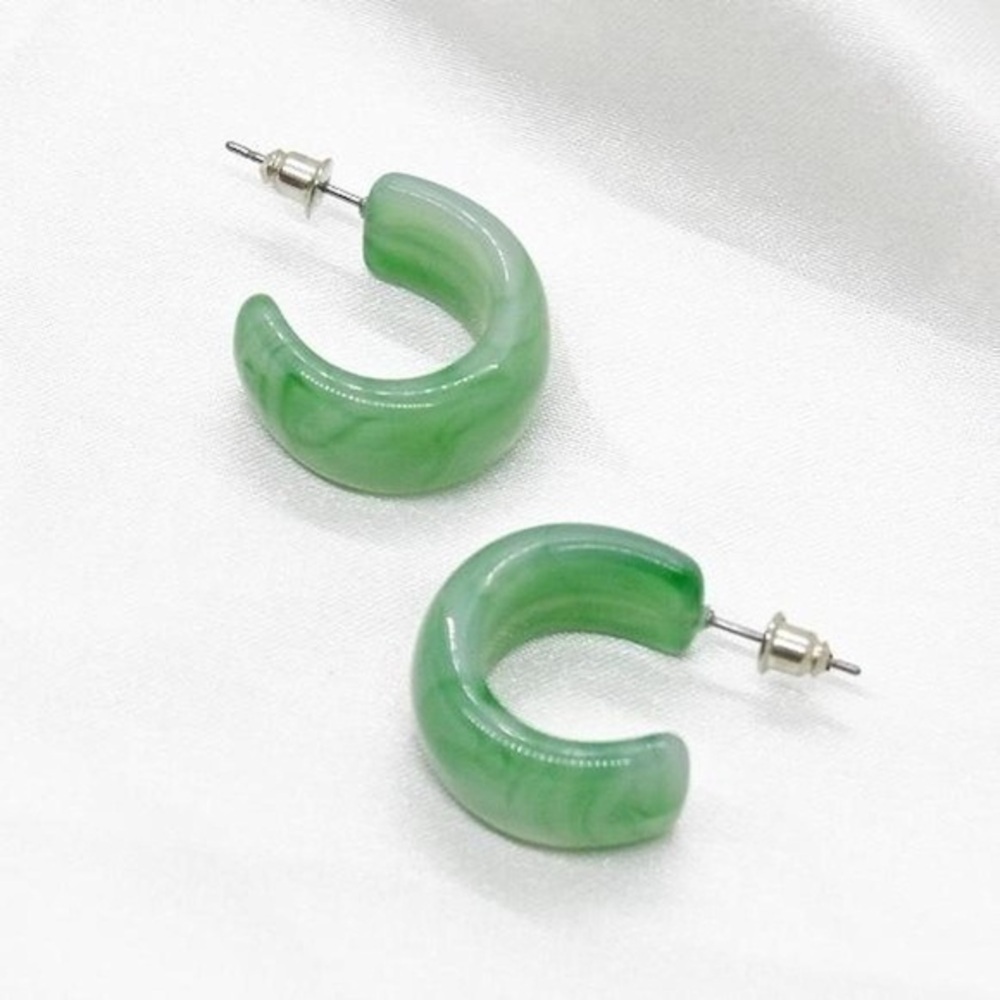 Acrylic Wide Mini Hoops